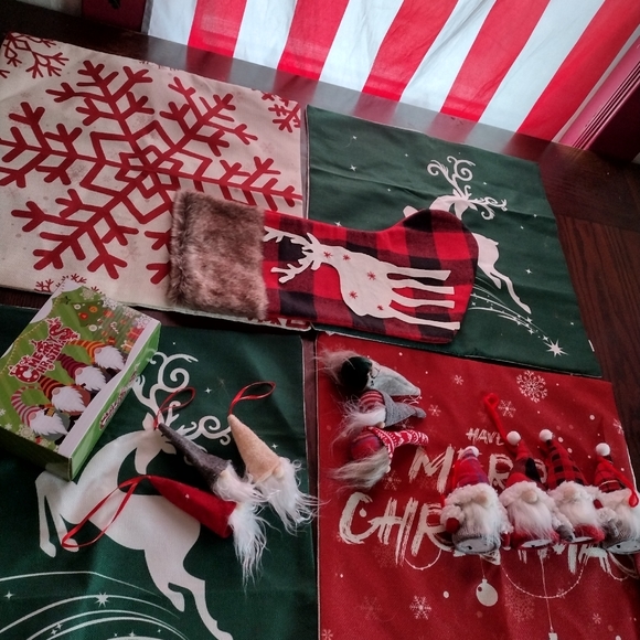 Christmas mini Light up Gnomes, Pillow Covers, Gnome Beer Pong Ball Decor - Picture 7 of 7